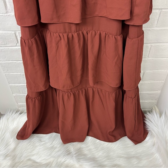 J.Crew Cha Cha Tiered Ruffle Maxi Dress Size 6 - Picture 5 of 10